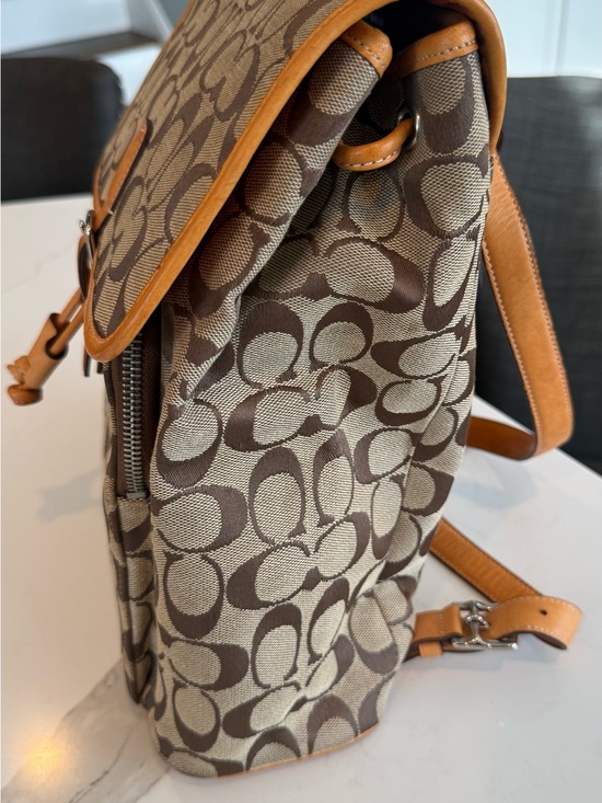coach backpack purse leather Black Disney X Charter In Regenerative Top Closure Vintage Coach Brown Mini Daypack
